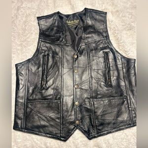 Roberto Amee designer collection genuine leather vest